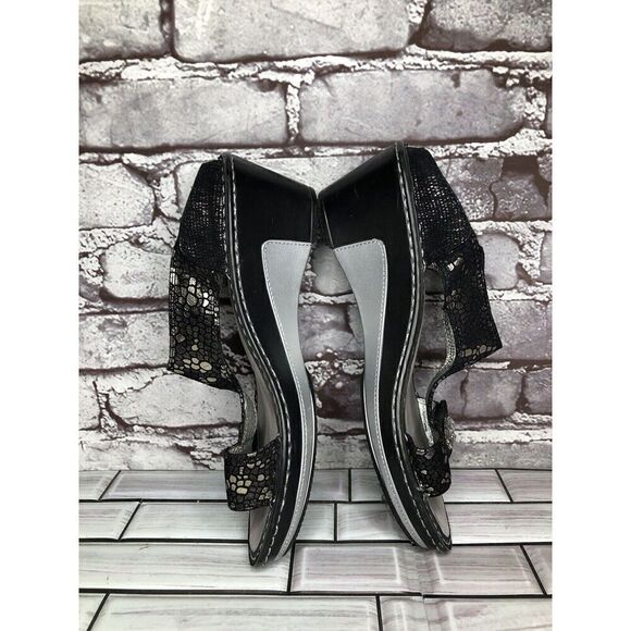 ALEGRIA Lara Pewter Mosaic LAR-780 Slip-On Comfort Sandals Women Sz 38EU/7.5M US - Picture 11 of 16